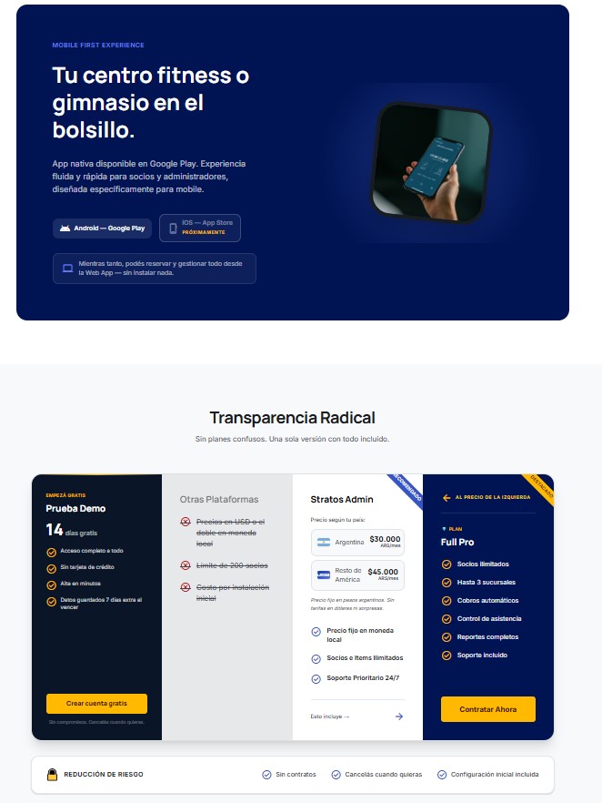 Stratos Admin — Calendario